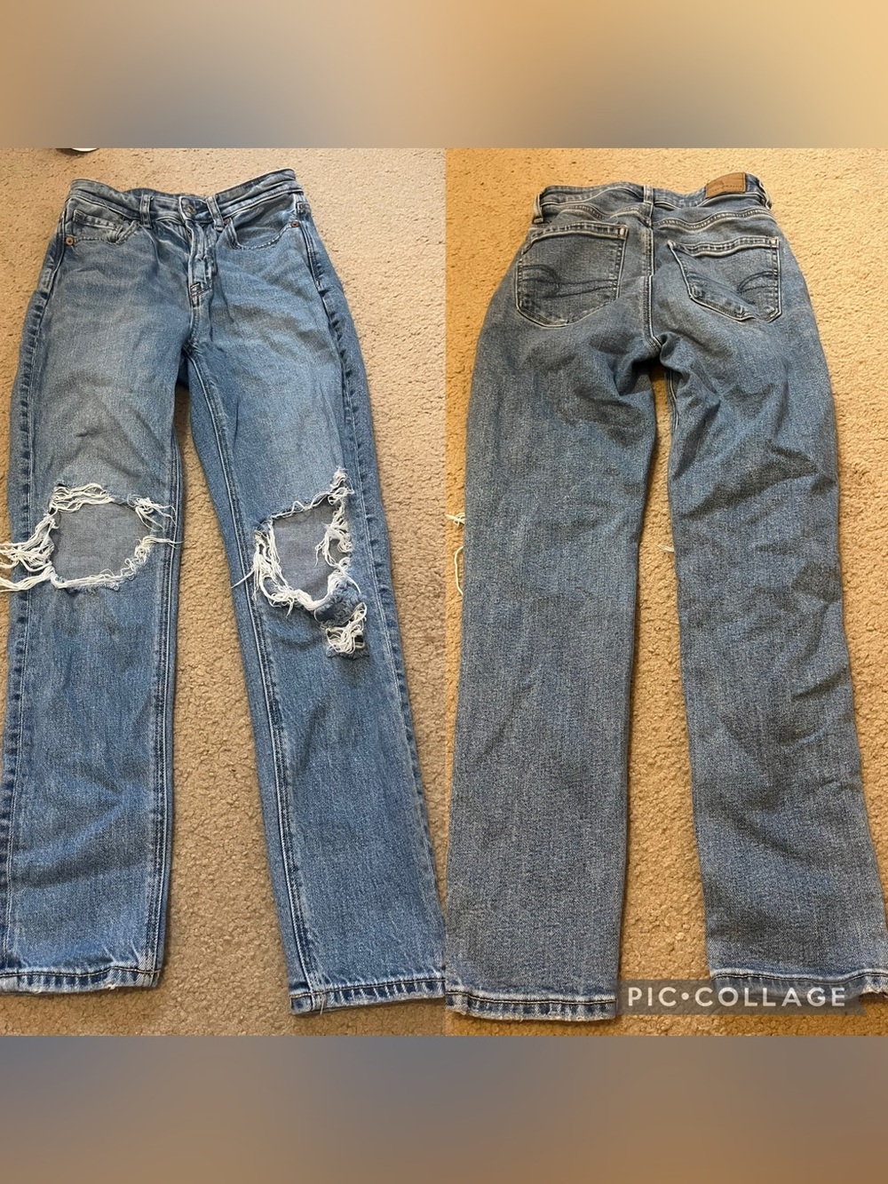 American Eagle mom jeans 000